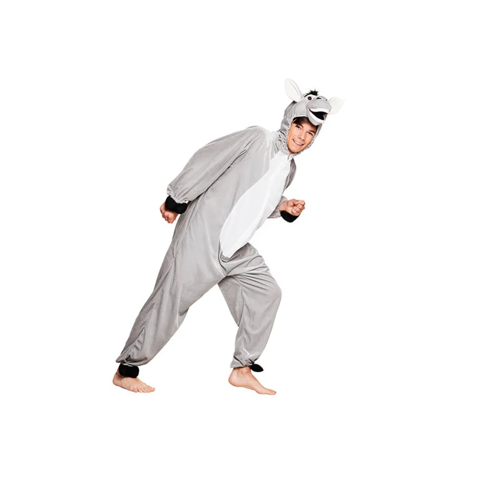 SALE Damen- und Herren-Kostüm Overall Esel, Gr. S bis 165cm Körpergröße - Plüschkostüm, Tierkostüm