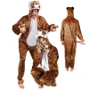 SALE Damen- und Herren-Kostüm Overall Tiger, Gr. S bis 165cm Körpergröße - Plüschkostüm, Tierkostüm