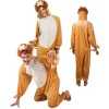 SALE Damen- und Herren-Kostüm Overall Löwe, Gr. S bis 165cm Körpergröße - Plüschkostüm, Tierkostüm