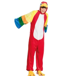 SALE Damen- und Herren-Kostüm Overall Papagei, Gr. S bis 165cm Körpergröße - Plüschkostüm, Tierkostüm