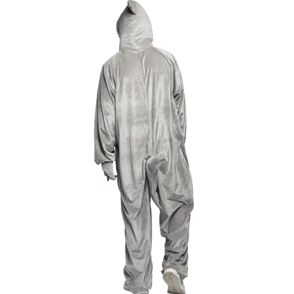 SALE Damen- und Herren-Kostüm Overall Hai, Gr. S bis 165cm Körpergröße - Plüschkostüm, Tierkostüm