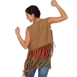 SALE Damen-Weste Hippie / Indianerin mit Fransen, Gr. 34-36