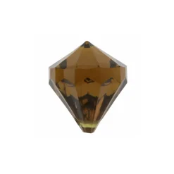 SALE Deko Diamant-Perlen, braun, 6 Stück