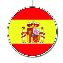 SALE Deko-Hänger Spanien Flagge, 28 cm
