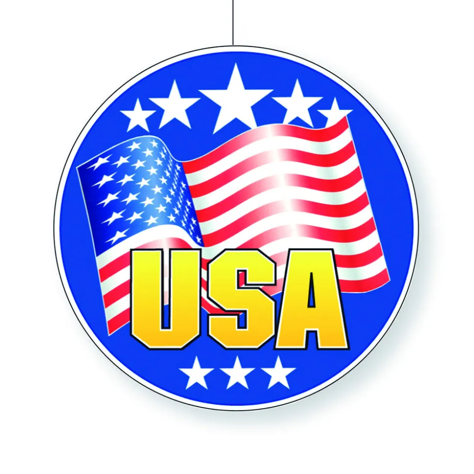SALE Deko-Hänger USA Fahne und Sterne, 28 cm