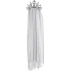 SALE Diadem mit Schleier, silber