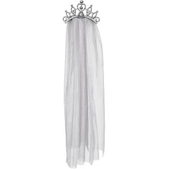 SALE Diadem mit Schleier, silber