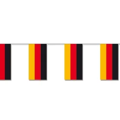 SALE Fahnenkette Deutschland Flagge, 10 m, schwer entflammbar
