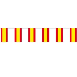 SALE Fahnenkette Spanien Flagge, 10 m, schwer entflammbar
