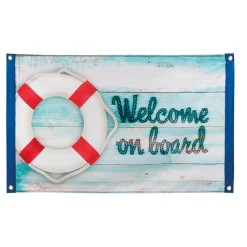 SALE Fahne Welcome on Board, 60 x 90 cm