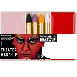 SALE Fantasy Schmink-Set Theater Make-Up mit Abschminke, Rot