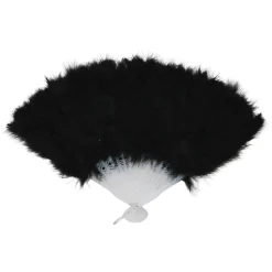 SALE Federfächer, schwarz