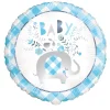 SALE Folienballon Babyparty blauer Elefant, 45 cm