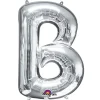 SALE Folienballon Mini Buchstabe B, silber, 36 cm