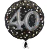 SALE Folienballon Sparkling Birthday 40th, 81 cm