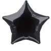 SALE Folienballon Stern Unifarben, Premiumqualität, beidseitig bedruckt, Größe: ca. 50 cm, Farbe: Schwarz