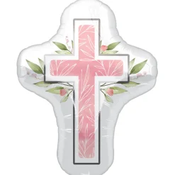 SALE Folienballon SuperShape My First Communion Pink, ca. 58 cm x 71 cm