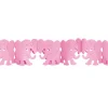 SALE Girlande Elefanten, rosa, 3 m