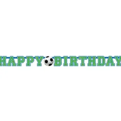 SALE Girlande Happy-Birthday Fußball Party