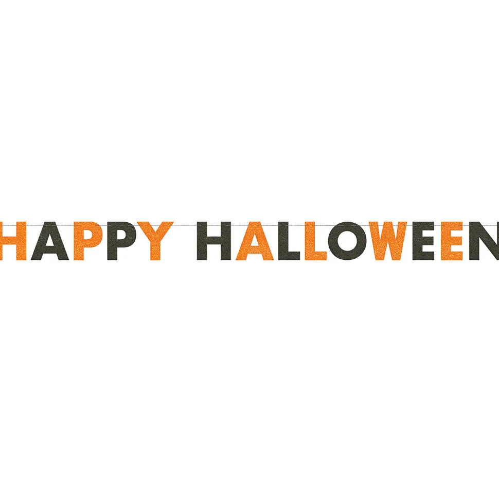 SALE Girlande Happy Halloween, glitzernd, 274 cm