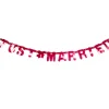 SALE Girlande Just Married, rot, 150 cm
