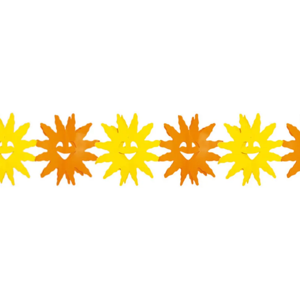 SALE Girlande Sonne gelb/orange, 3 m