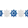 SALE Girlande Steuerrad blau/weiß, 3 m