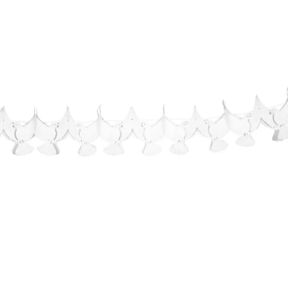 SALE Girlande Taube, Papier 6 m, 1 Stk.