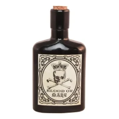 SALE Glasflasche / Flacon Halloween mit Korken, Schwarzes Gift, Größe ca. 19 cm