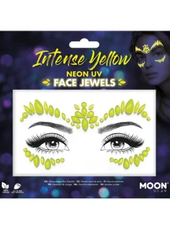 SALE Glitzersteine fürs Gesicht, Neon Intense Yellow, Gelbtöne