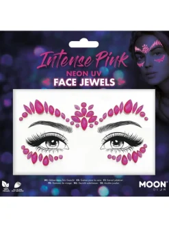 SALE Glitzersteine fürs Gesicht, Neon Intense Pink, Pinktöne