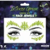 SALE Glitzersteine fürs Gesicht, Neon Intense Green, Grüntöne