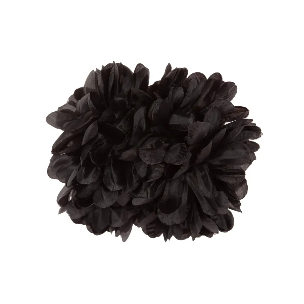 SALE Haarspange mit Chrysantheme, schwarz