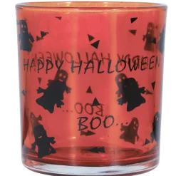 SALE Halloween-Deko Windlicht / Glas, 2 Stück, ca. 7x8cm