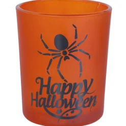 SALE Halloween-Deko Windlicht / Glas, 3 Stück, ca. 6x5cm