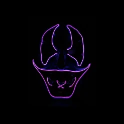 SALE Hartplastik-Halbmaske Halloween-Clown mit LED