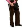 SALE Herren-Chaps Wildlederoptik, braun, Gr. 56-58