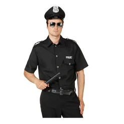 SALE Herren-Hemd Police schwarz, Gr. 50-52