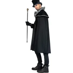 SALE Herren-Kostüm Gothic-Cape, Jacke mit angenähtem Umhang, Gr. S / 48