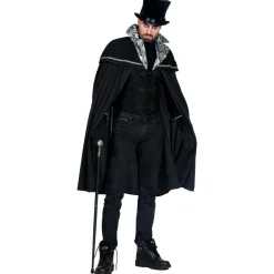 SALE Herren-Kostüm Gothic-Cape, Jacke mit angenähtem Umhang, Gr. S / 48