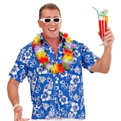 SALE Herren-Kostüm Hawaiihemd, blau, Gr. XL