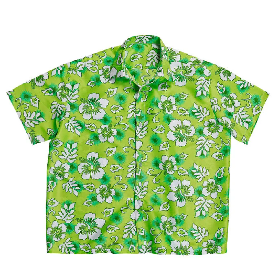SALE Herren-Kostüm Hawaiihemd, grün, Gr. M-L