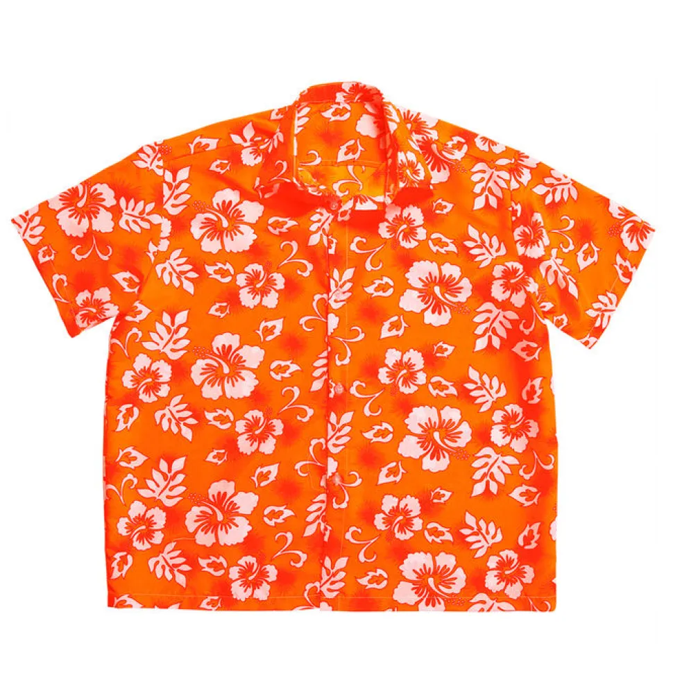 SALE Herren-Kostüm Hawaiihemd, orange, Gr.XL