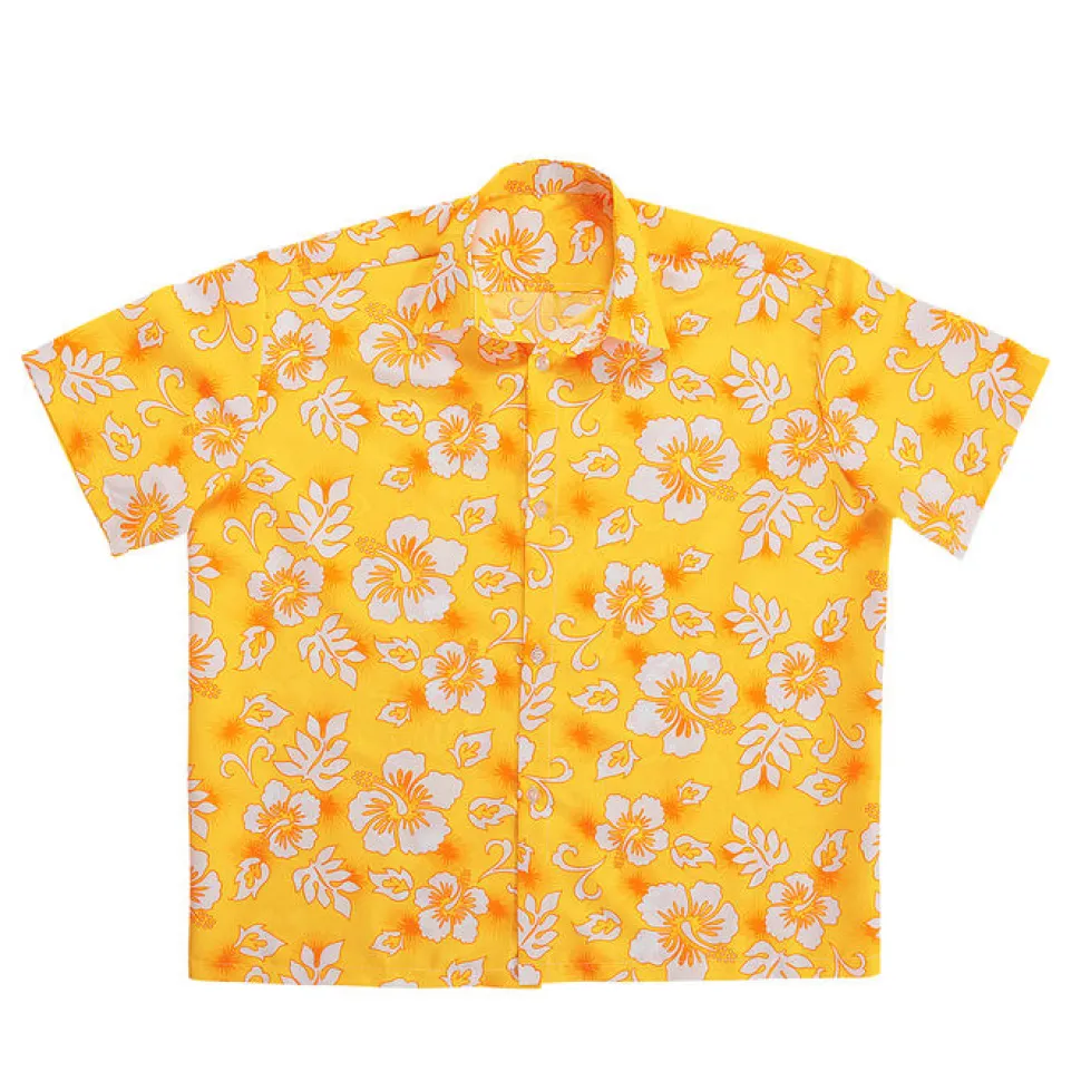 SALE Herren-Kostüm Hawaiihemd, gelb, Gr. M-L