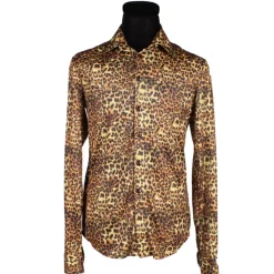 SALE Herren-Kostüm Hemd Leopard, Größe: S