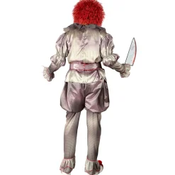 SALE Herren-Kostüm Killer-Clown, Overall und Schuhüberzieher, Gr. S
