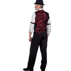 SALE Herren-Kostüm Weste Spieler, rot, Gr. 48