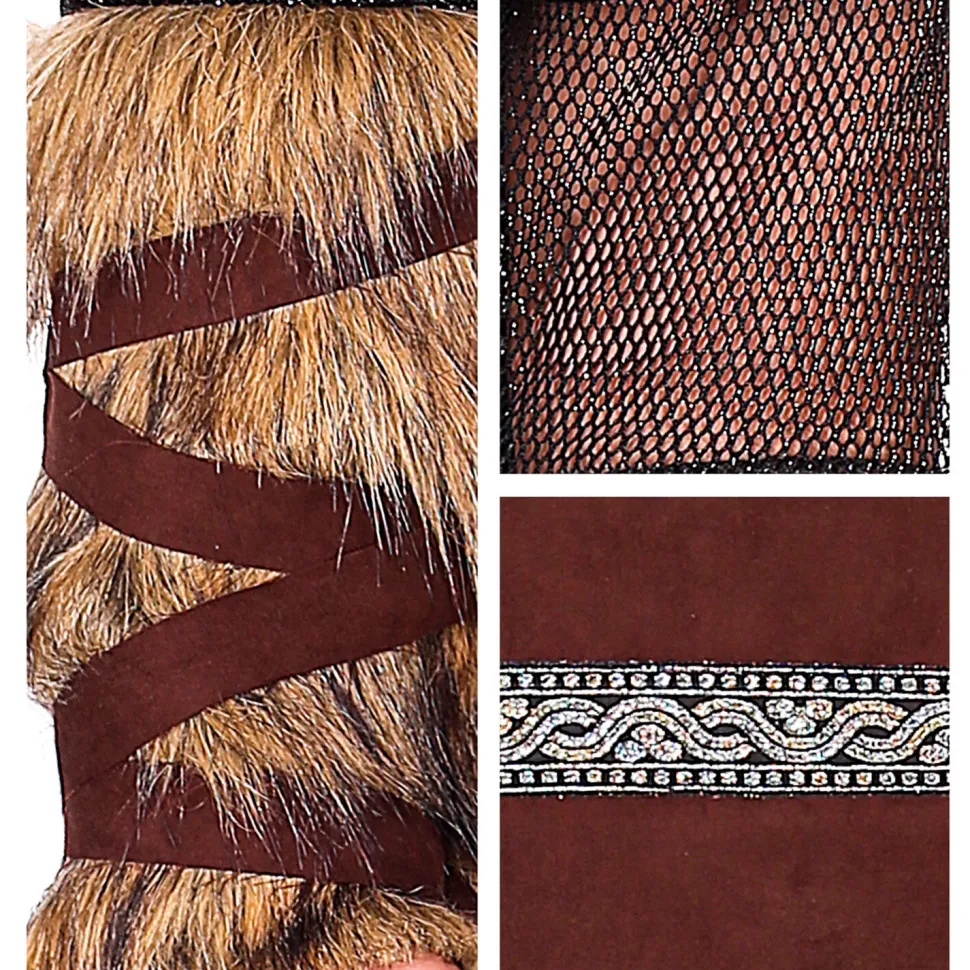 SALE Herren-Kostüm Wikinger Häutpling, mit Oberteil, Hose, Stulpen, Gürtel & Helm, Gr. S