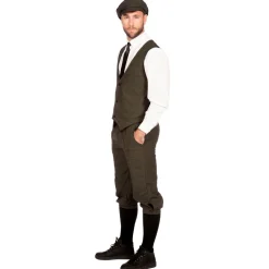 SALE Herren-Kostüm wilde 20er Arthur, grau, Gr. 46 - Set mit Hose, Weste und Mütze