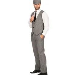 SALE Herren-Kostüm wilde 20er, schwarz-weiß, Gr. 48